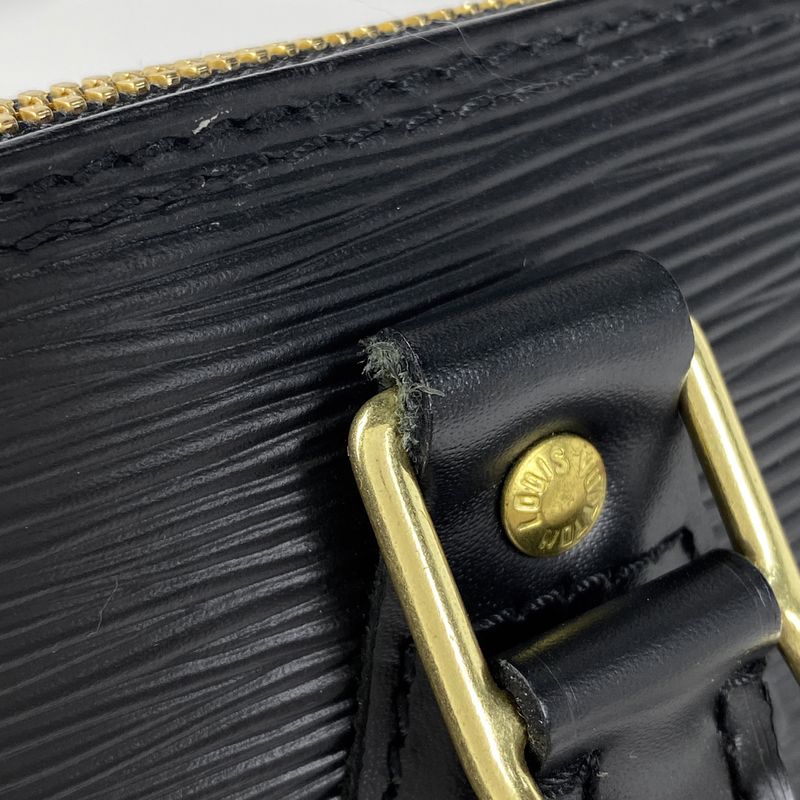 Louis Vuitton Alma Handbag Epi Noir Black (Black) M52142 Women