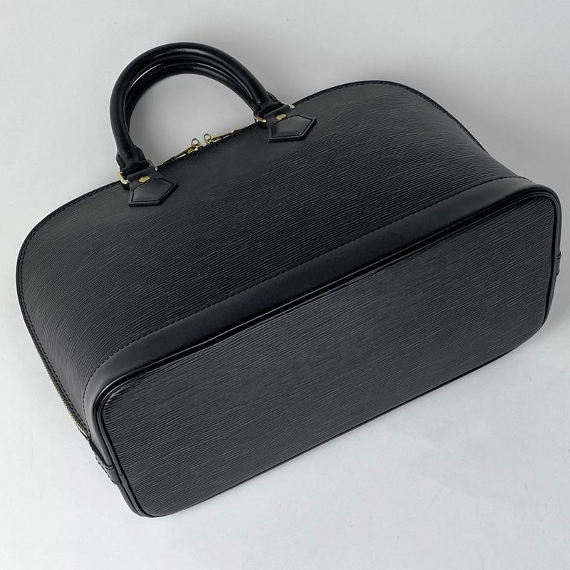 Louis Vuitton Alma Handbag Epi Noir Black (Black) M52142 Women