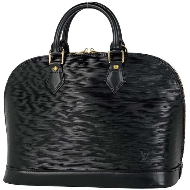 Louis Vuitton Alma Handbag Epi Noir Black (Black) M52142 Women