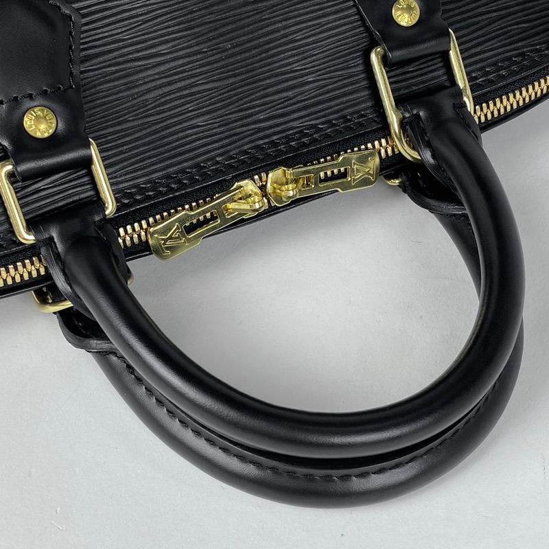 Louis Vuitton Alma Handbag Epi Noir Black (Black) M52142 Women