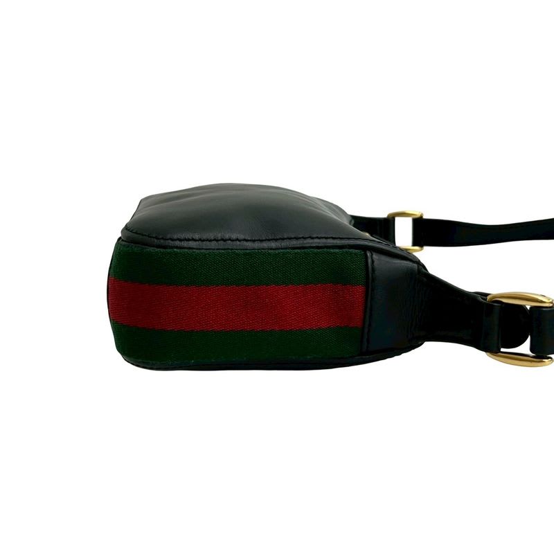 Gucci Vintage Sherry Line Leather Shoulder Bag