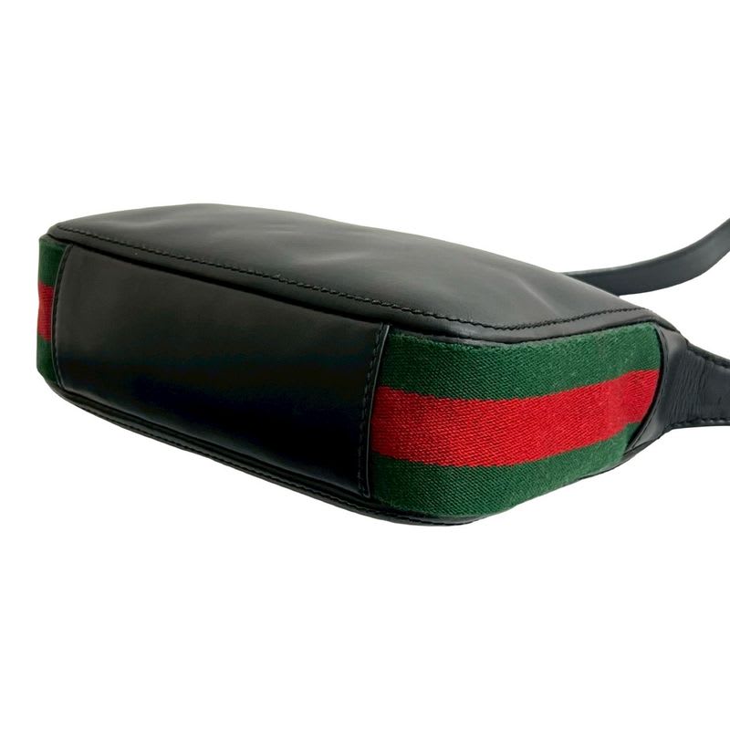 Gucci Vintage Sherry Line Leather Shoulder Bag