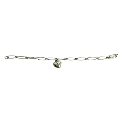 Tiffany & Co Curved Heart Silver 925 Chain Bracelet