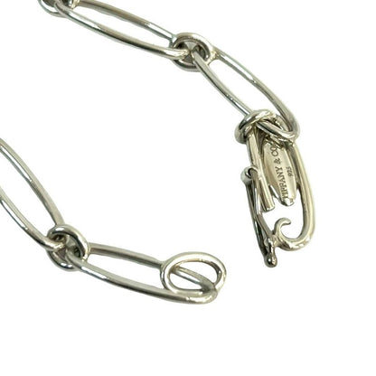 Tiffany & Co Curved Heart Silver 925 Chain Bracelet