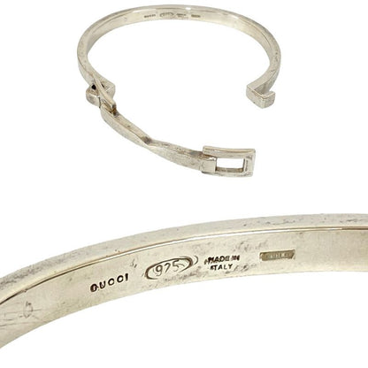 Gucci Horsebit Belt Motif Bangle Silver 925 Bracelet Accessories