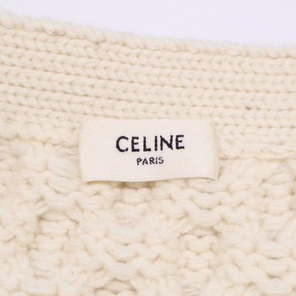 Celine 2a551374d Walnut Button Wool X Cashmere Cable Knit