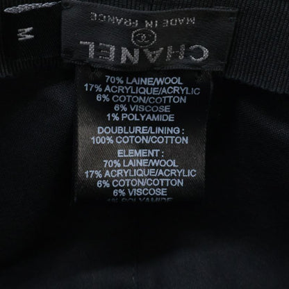 Chanel 22aw Aa8562 Coco Mark Tweed Cap M