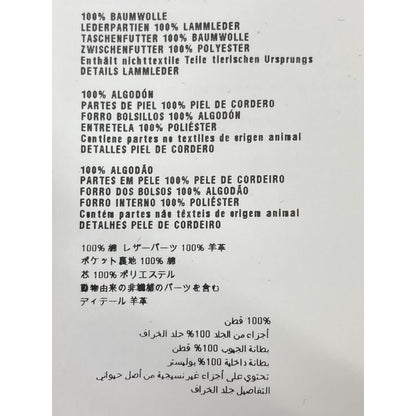 Prada Indigo Gebx81 Leather Cut Replacement Denim Jacket 48