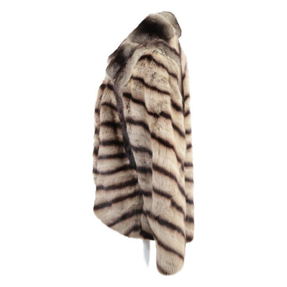 Fendi Real Fur Coat with Chinchilla Switch 42