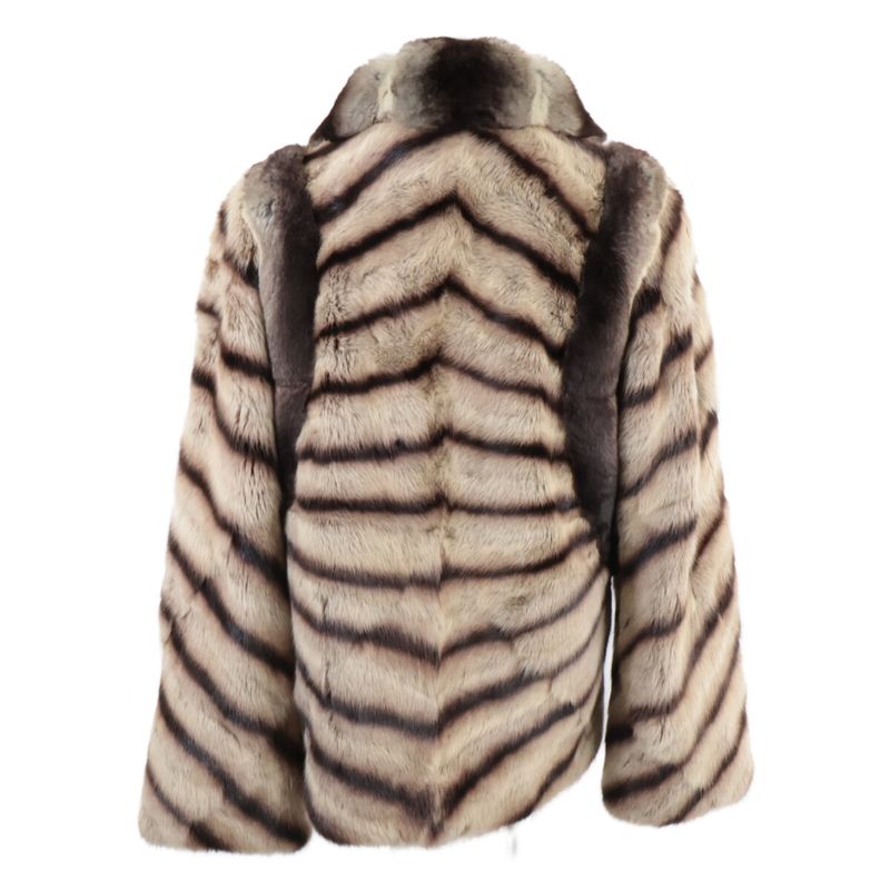 Fendi Real Fur Coat with Chinchilla Switch 42