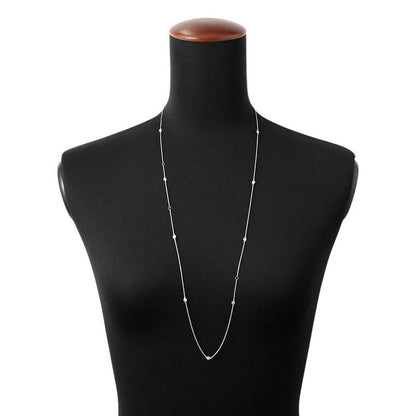 Tiffany & Co. Necklace Diamond Long Total 18K White