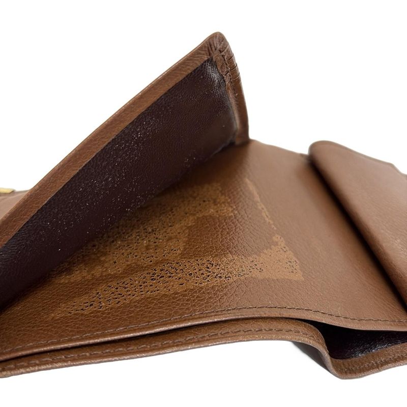 Yves Saint Laurent Bifold Wallet - Dark Brown Leather