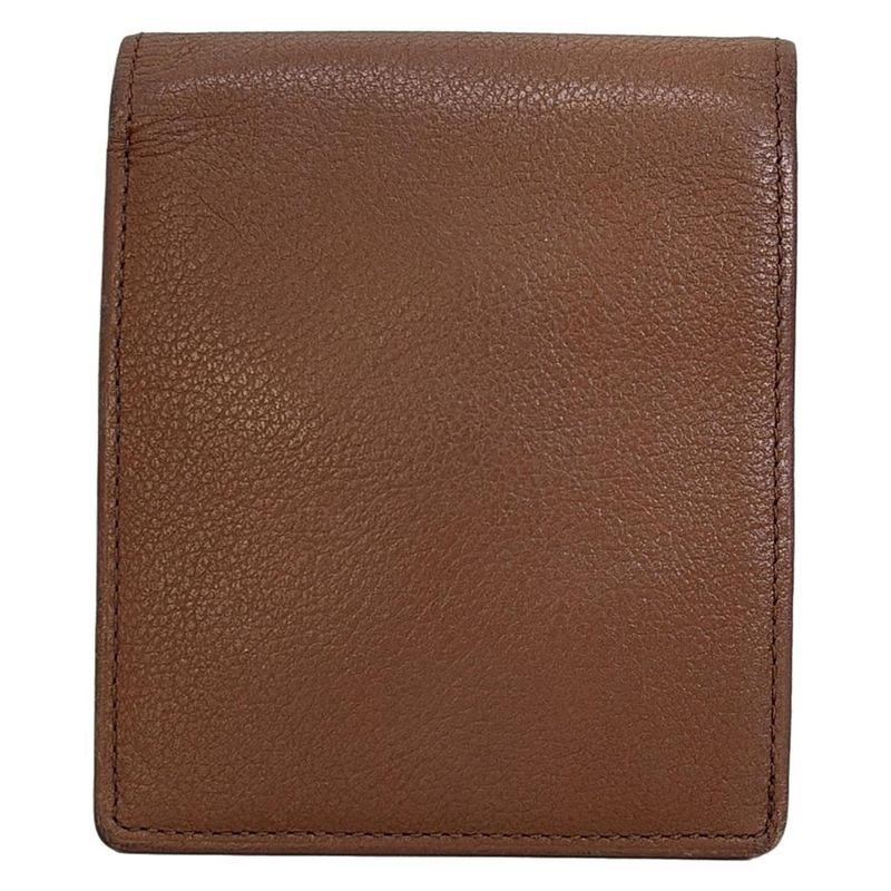 Yves Saint Laurent Bifold Wallet - Dark Brown Leather