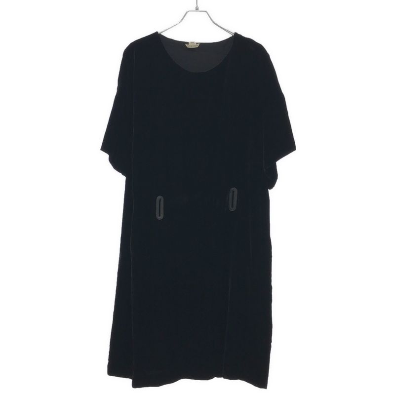 Hermes Velvet Dress Black 42
