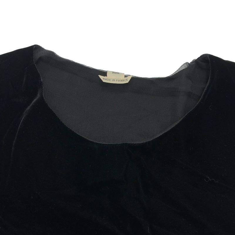 Hermes Velvet Dress Black 42