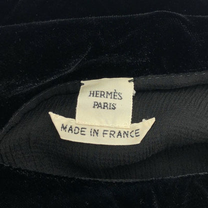 Hermes Velvet Dress Black 42