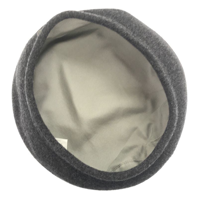 Hermes Wool Cashmere Beret Gray 58