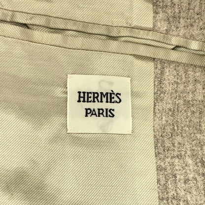 Hermes Wool Tailored Jacket 47-7252 Ivory 42