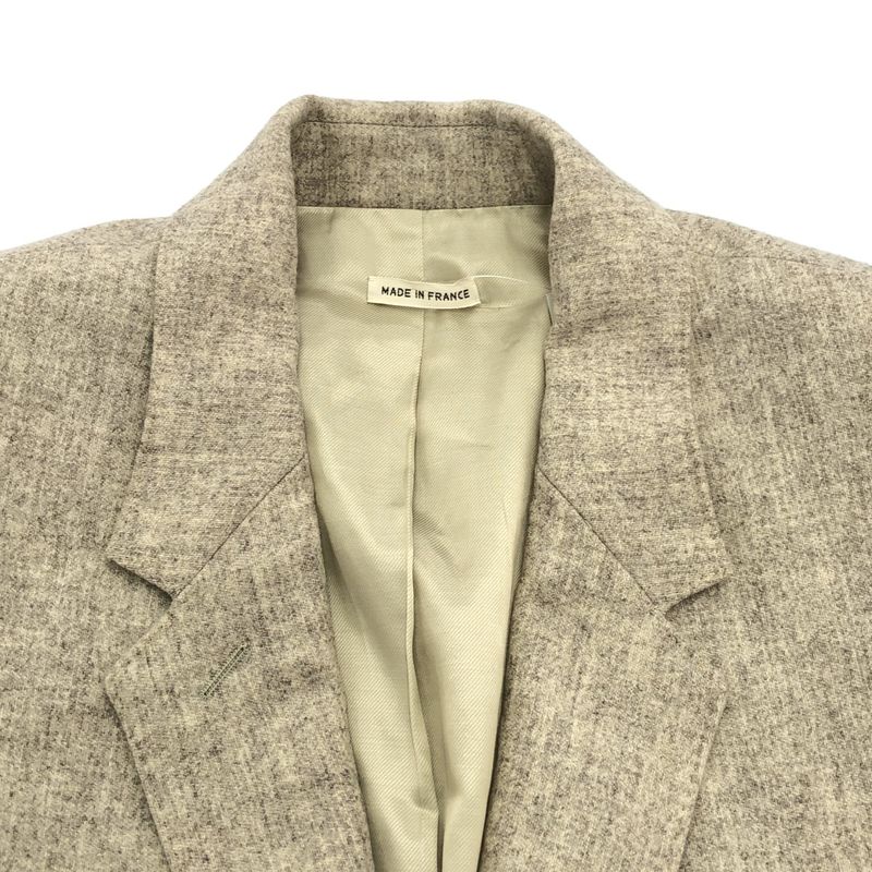 Hermes Wool Tailored Jacket 47-7252 Ivory 42