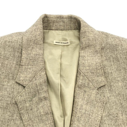 Hermes Wool Tailored Jacket 47-7252 Ivory 42