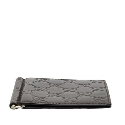 Gucci Guccissima Fold Wallet Money Clip 170580 Brown Leather Men's Gucci