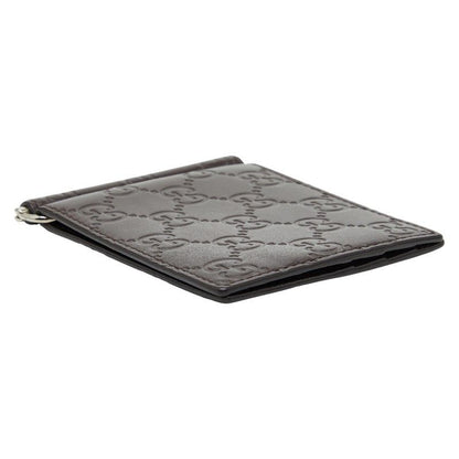 Gucci Guccissima Fold Wallet Money Clip 170580 Brown Leather Men's Gucci