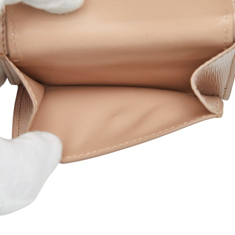 Prada Trifold Compact Wallet 1mh021 Beige Viterodino Leather Women Prada