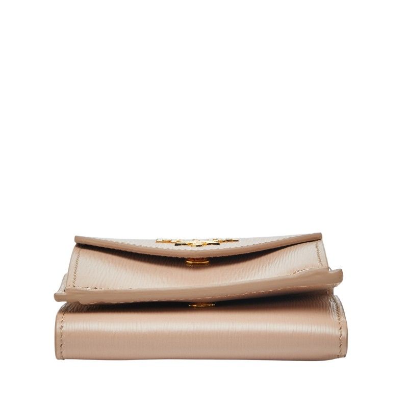 Prada Trifold Compact Wallet 1mh021 Beige Viterodino Leather Women Prada