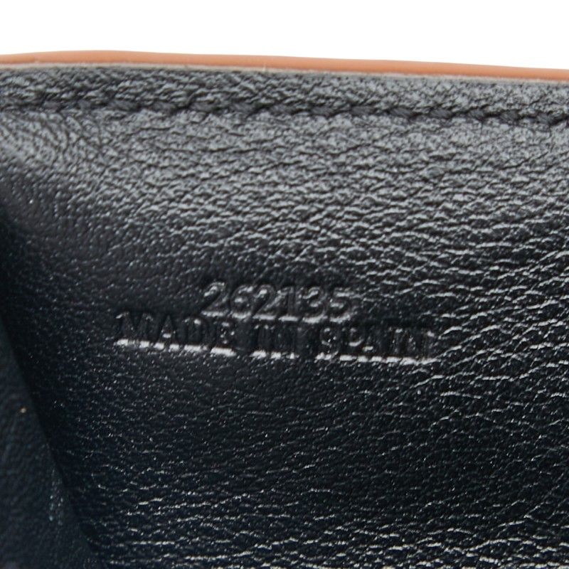 Loewe Anagram Trifold Compact Wallet Black Leather Women's Loewe