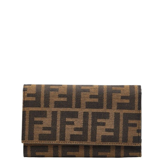 Fendi Zucca 8m0011 Brown Black Canvas Women's Fendi