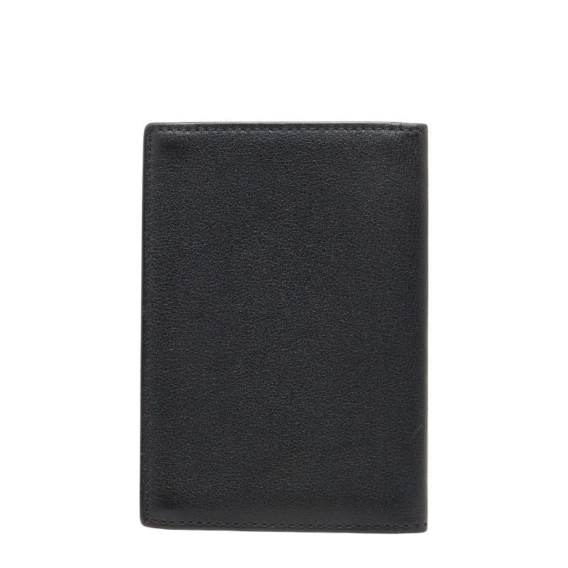 Cartier Must de Cartier Card Case Pass Case Black Leather Men's Cartier