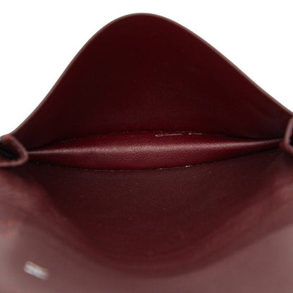 Cartier Must de Cartier Card Case Pass Case Black Leather Men's Cartier