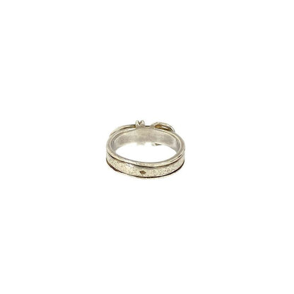 Hermes Suntulle Belt Motif Silver 925 Ring No 10 Accessory 90503