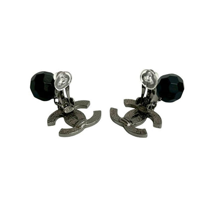Chanel Coco Mark Motif Plated Earrings Ear Cuff Accessories Small 11V