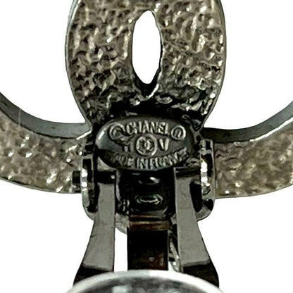 Chanel Coco Mark Motif Plated Earrings Ear Cuff Accessories Small 11V