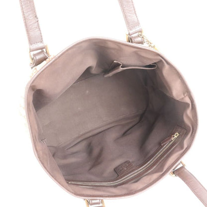 Polar Gucci GG Canvas Sherry Line Charm Leather Tote Bag Shoulder 137396 Women