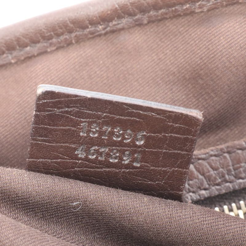 Polar Gucci GG Canvas Sherry Line Charm Leather Tote Bag Shoulder 137396 Women