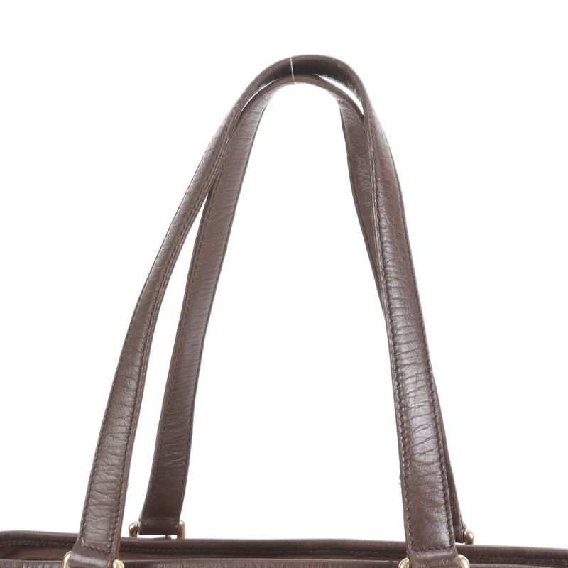 Polar Gucci GG Canvas Sherry Line Charm Leather Tote Bag Shoulder 137396 Women