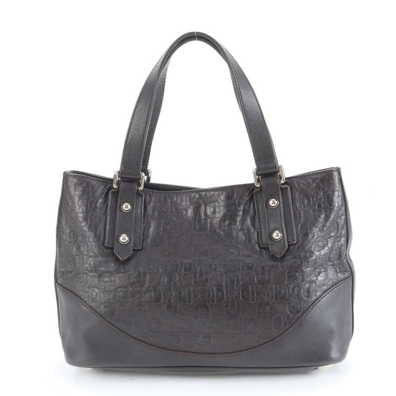 Polar Gucci Horsebit 272392 Leather Tote Bag Hand Brown Silver Hardware Women's