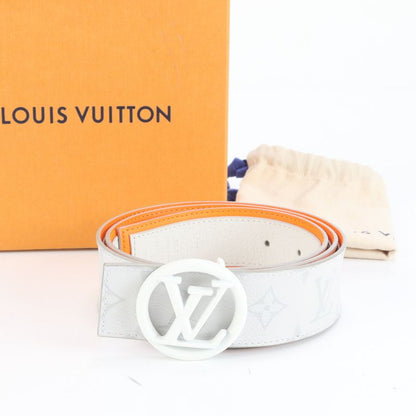 Louis Vuitton Monogram Santure LV Circle Belt M0169 Leather Business Men's EEE