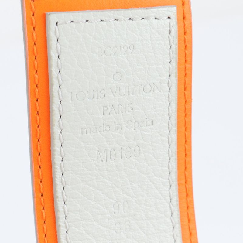 Louis Vuitton Monogram Santure LV Circle Belt M0169 Leather Business Men's EEE