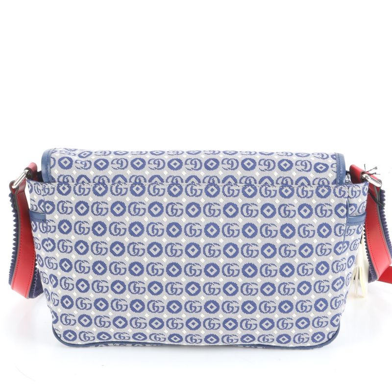 Unused Gucci Star GG Canvas Leather Shoulder Bag Crossbody 664143 Ladies MEE