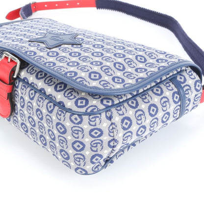 Unused Gucci Star GG Canvas Leather Shoulder Bag Crossbody 664143 Ladies MEE