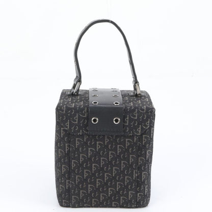 Polar Christian Dior Trotter Street Chic Vanity Bag Leather Hand Tote Black