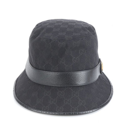 Current Gucci GG Canvas Double G Bucket Hat Bucket Hat 576587 4hg53 Leather