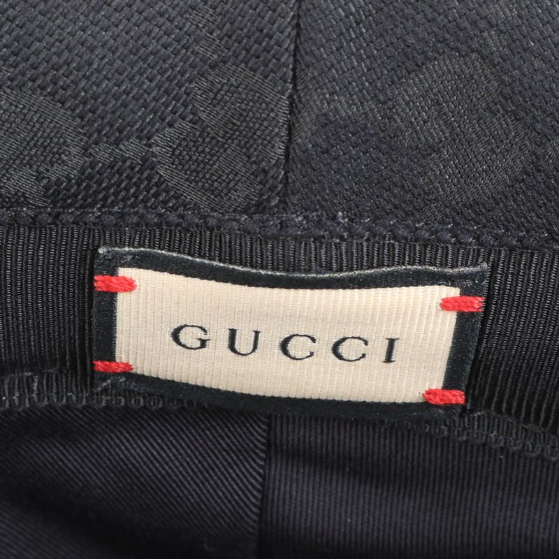 Current Gucci GG Canvas Double G Bucket Hat Bucket Hat 576587 4hg53 Leather