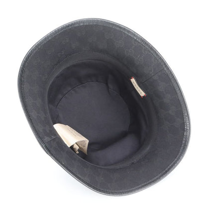 Current Gucci GG Canvas Double G Bucket Hat Bucket Hat 576587 4hg53 Leather