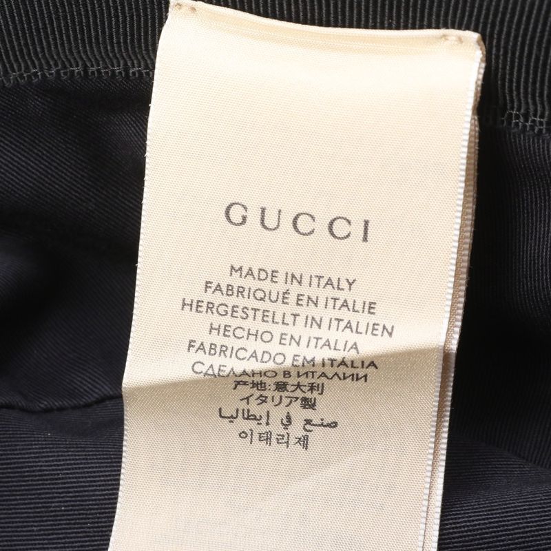 Current Gucci GG Canvas Double G Bucket Hat Bucket Hat 576587 4hg53 Leather