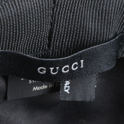 Gucci GG Canvas Logo Plate Bucket Hat Bucket Hat Navy Gold Hardware Fashion