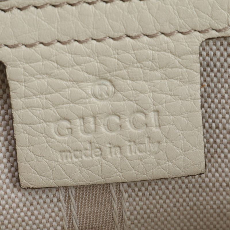 Polar Gucci Interlocking G Leather 2WAY Shoulder Bag Crossbody Hand Tote 338971